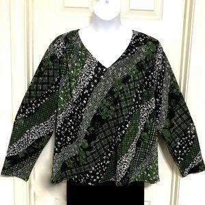 Michael Kors Top in a Gorgeous Diagonal Print